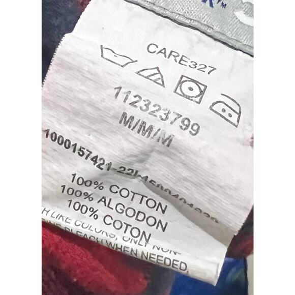 Wrangler Men's Plaid Shirt Size M Wrancher Flannel With Pearl Snaps Cotton Red - Picture 5 of 5